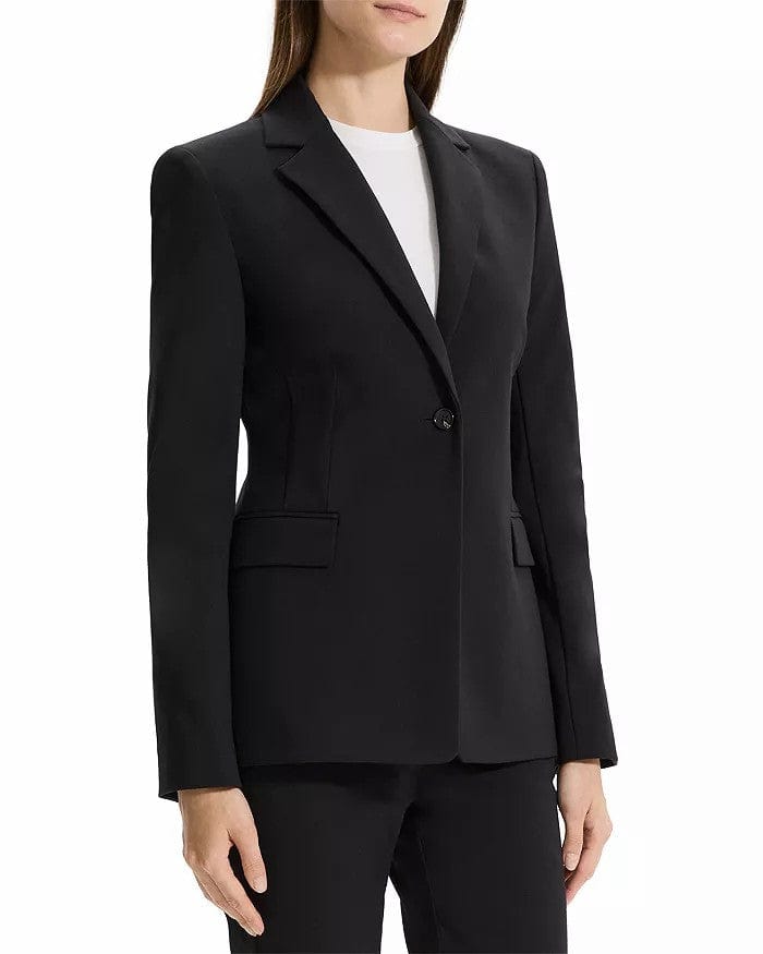 2 Piece Business Casual Peak Lapel Women's Suit (Blazer+Pants)