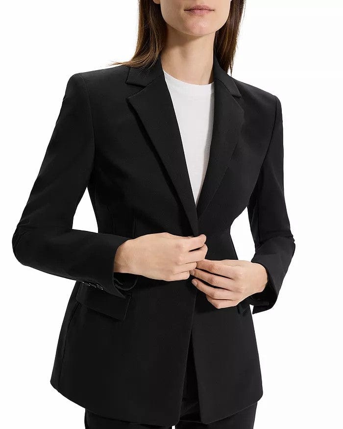 2 Piece Business Casual Peak Lapel Women's Suit (Blazer+Pants)