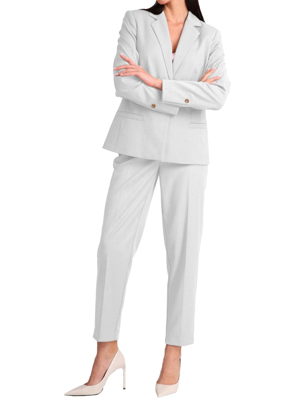 2 Piece Notch Lapel Fashion Women Suit（Blazer+Pants）