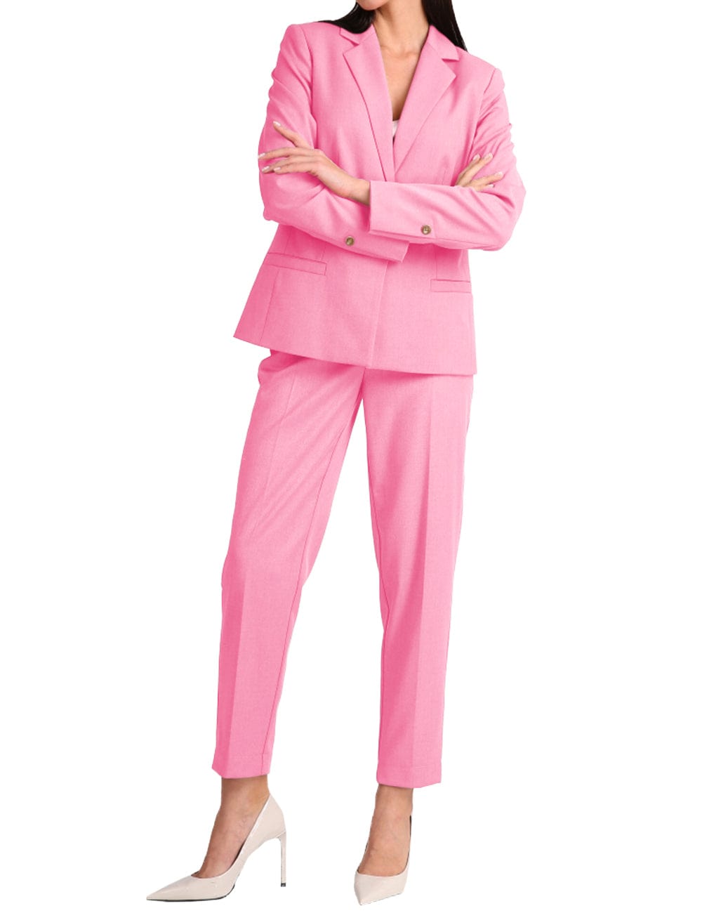 2 Piece Notch Lapel Fashion Women Suit（Blazer+Pants）