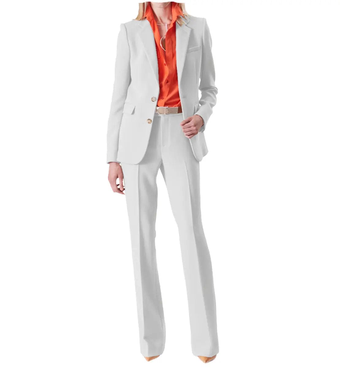 2 piece Notch Lapel Women Suit (Blazer+Pants)