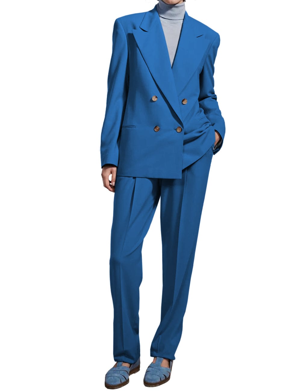 2 Piece Peak lapel Business Suit For Women