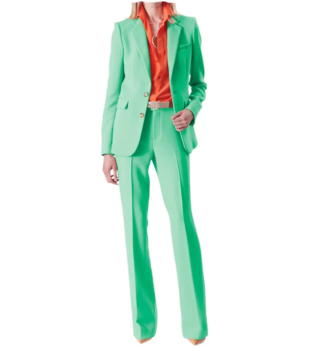 2 Piece Suit Notch Lapel Women Suit (Blazer+Pants)