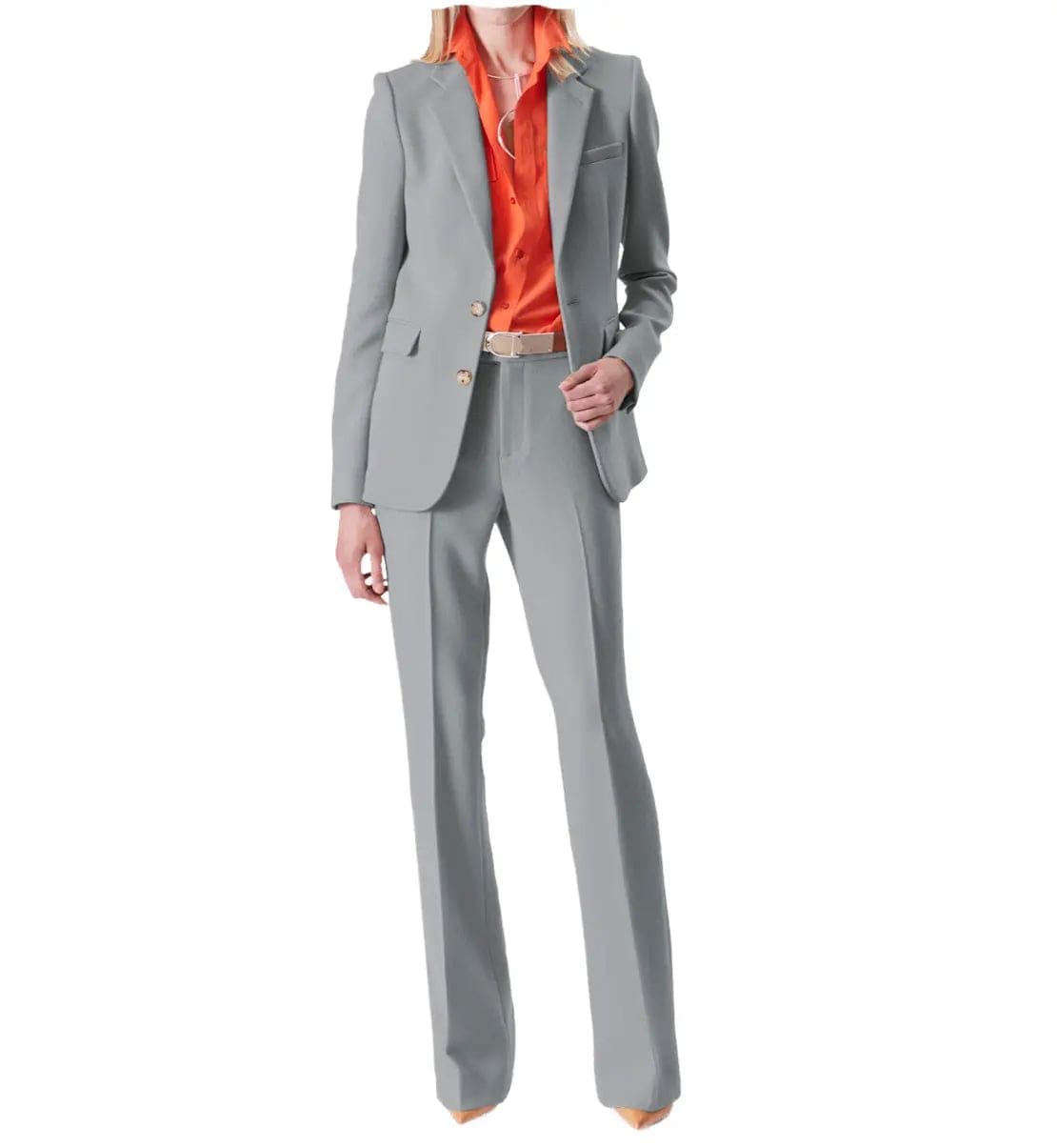 2 Piece Suit Notch Lapel Women Suit (Blazer+Pants)