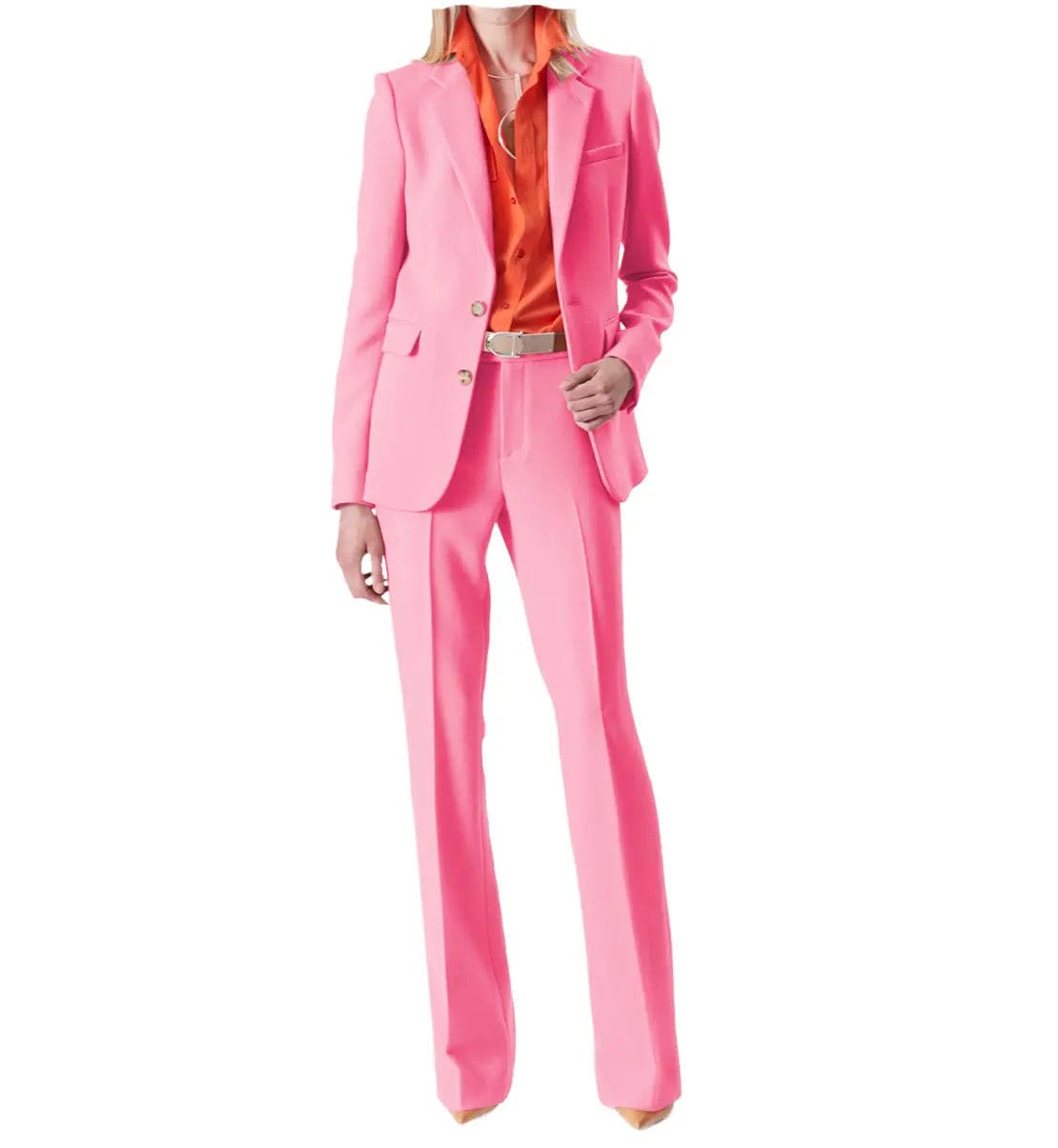 2 Piece Suit Notch Lapel Women Suit (Blazer+Pants)