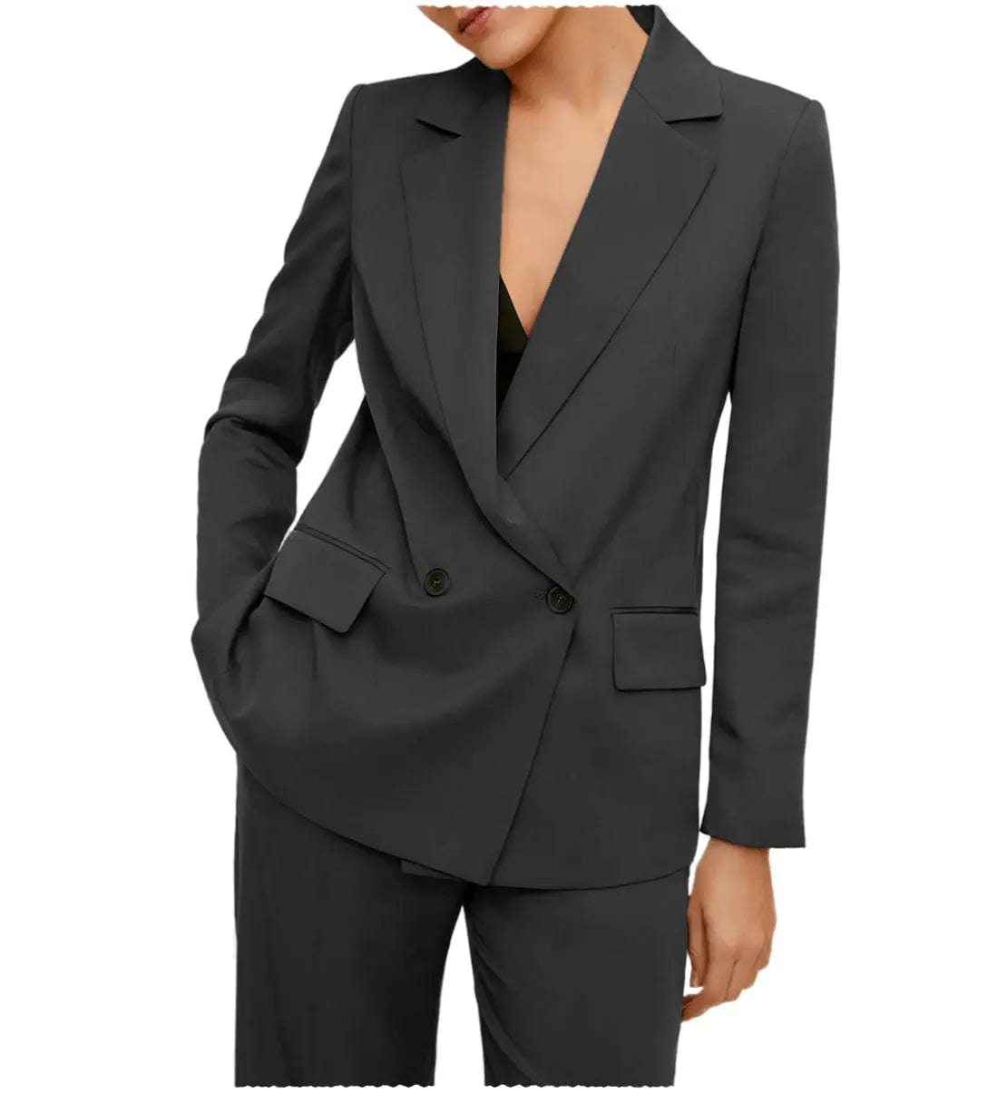 2 Pieces Double Breasted Peak Lapel Women Suit