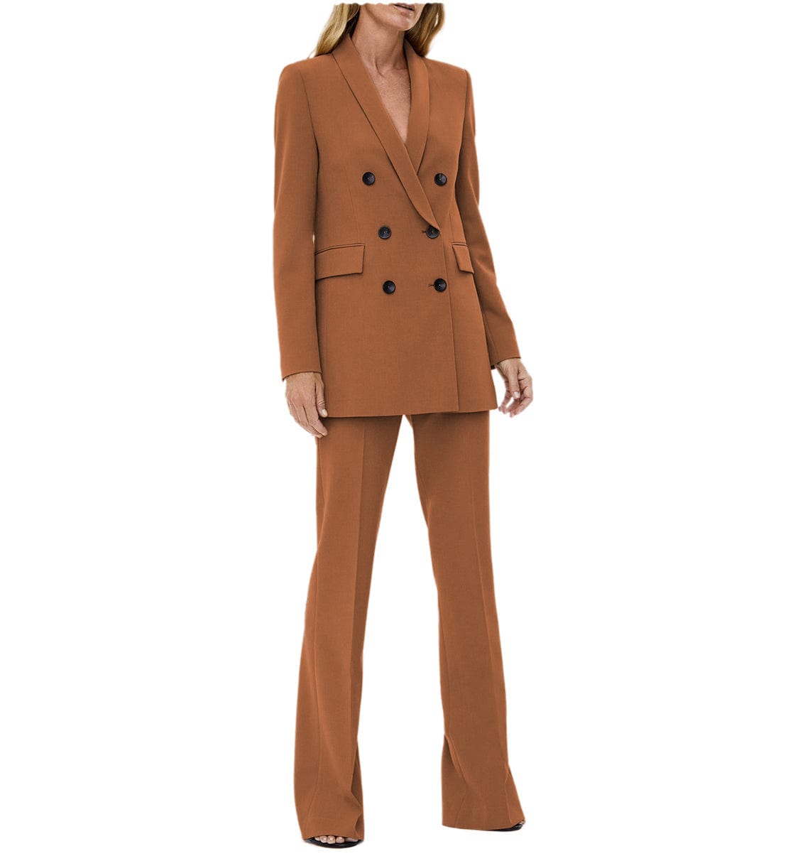 2 Pieces Double Breasted Peak Lapel Women Suit